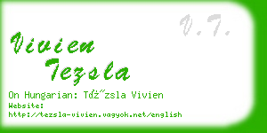 vivien tezsla business card